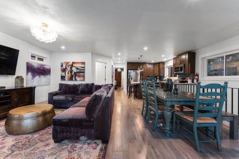 Upstairs living area