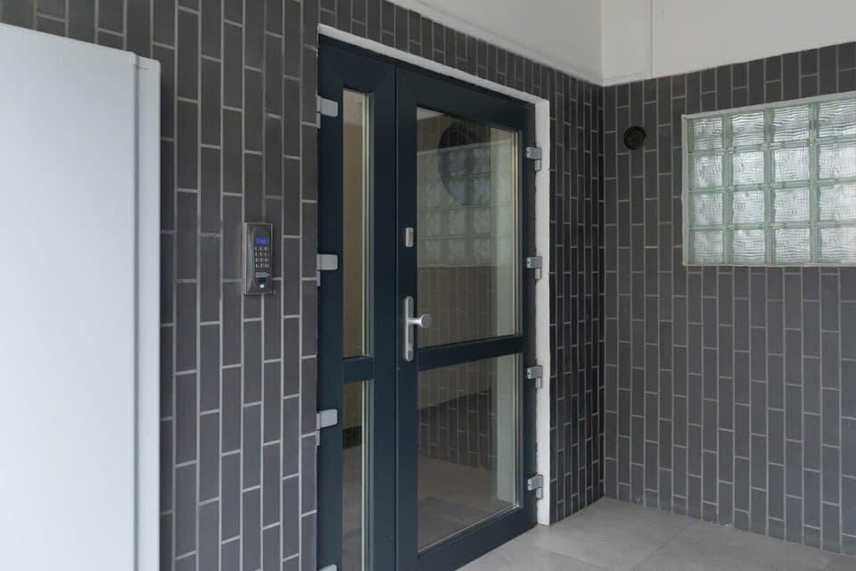 Entrance to the building. 