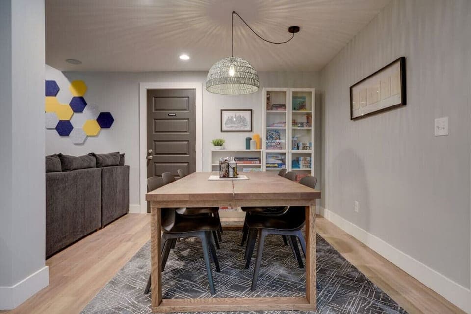 Dining Table and Board Game Area
