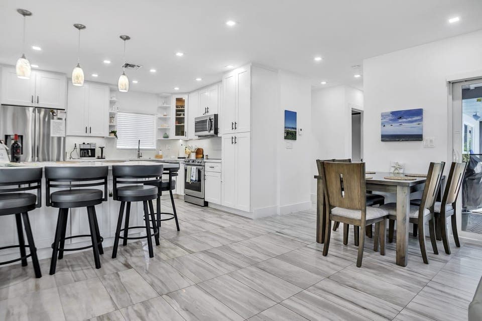 Open floor, plan, kitchen, dining room, living room!