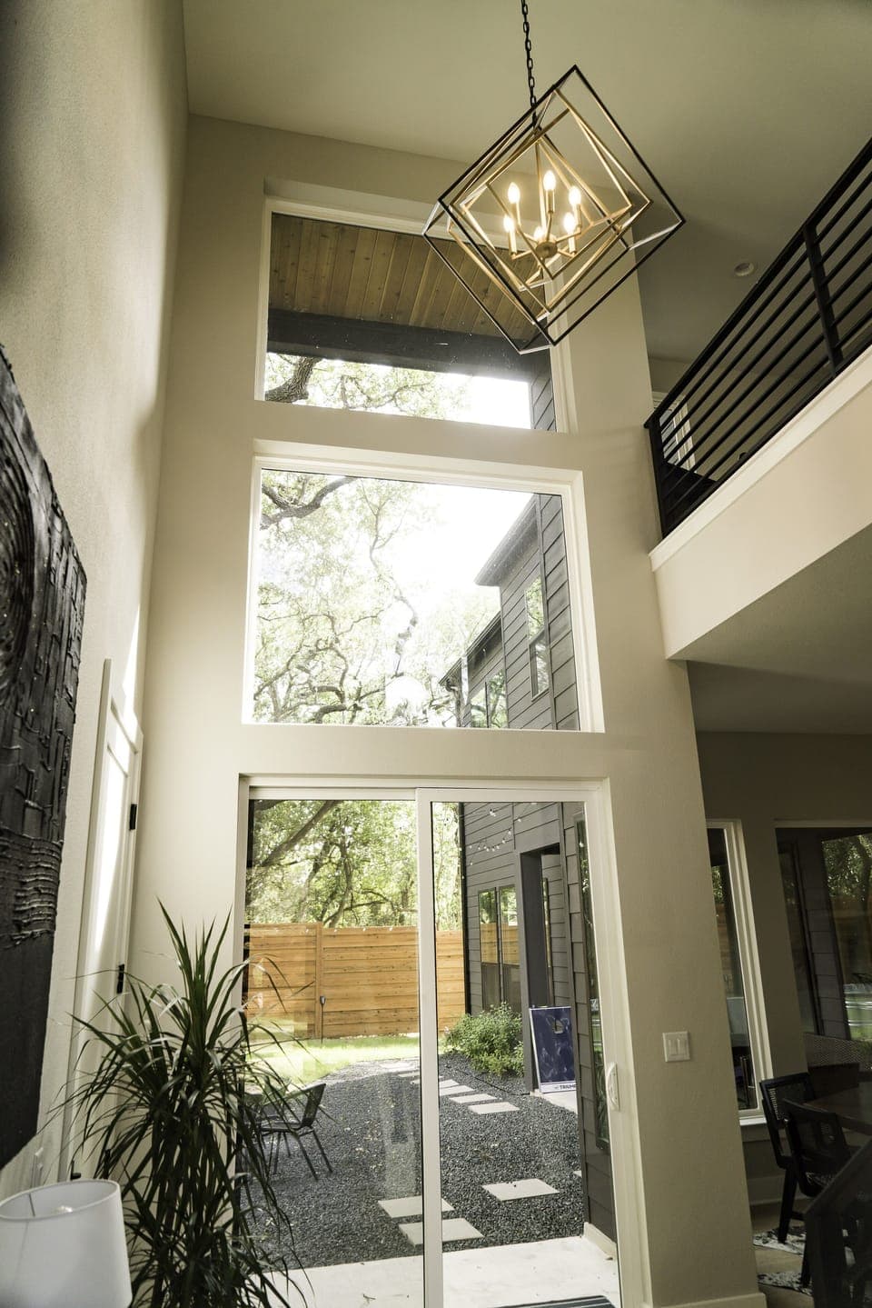 Entering the home you are met by a welcoming and stunning 2 story foyer.