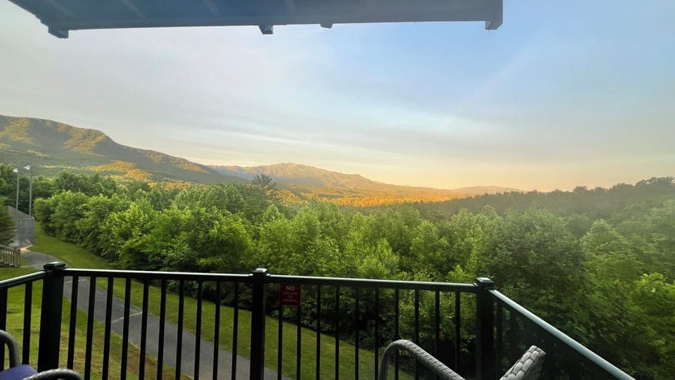 Sunrise from the balcony taken June 1, 2024. 