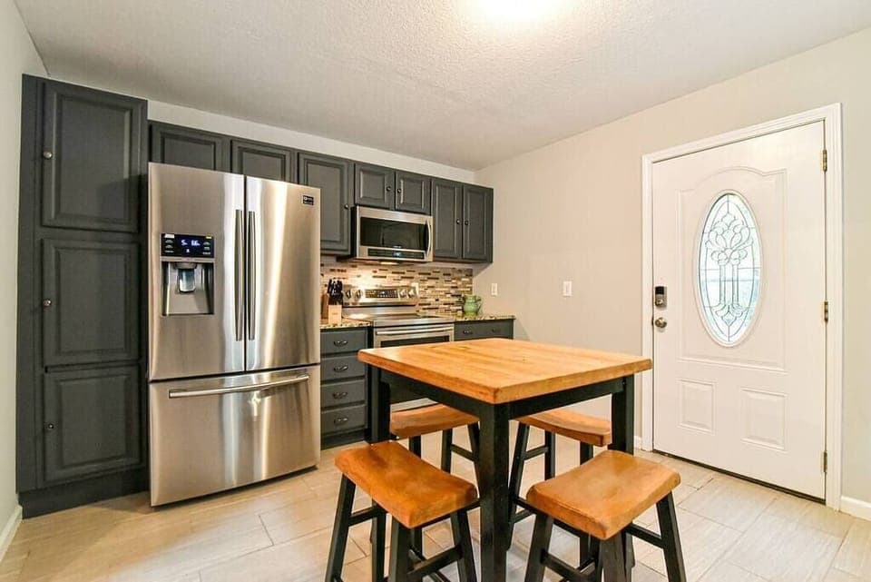 Kitchen with small table