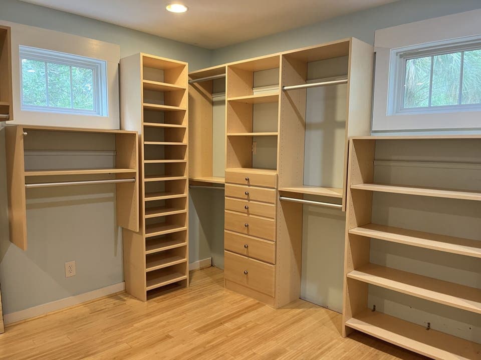 Master bedroom closet