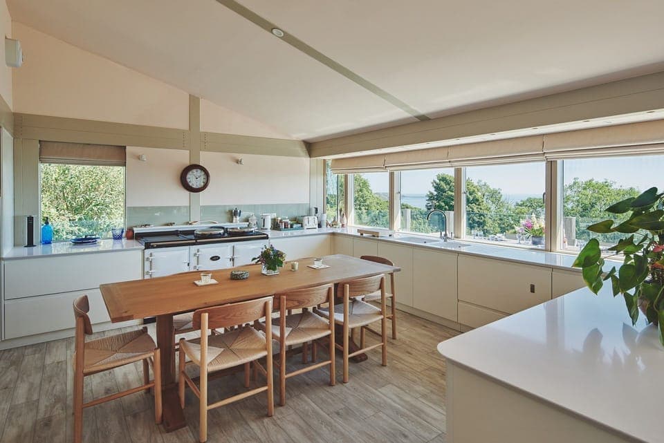 The kitchen at Beach View, Pembrokeshire