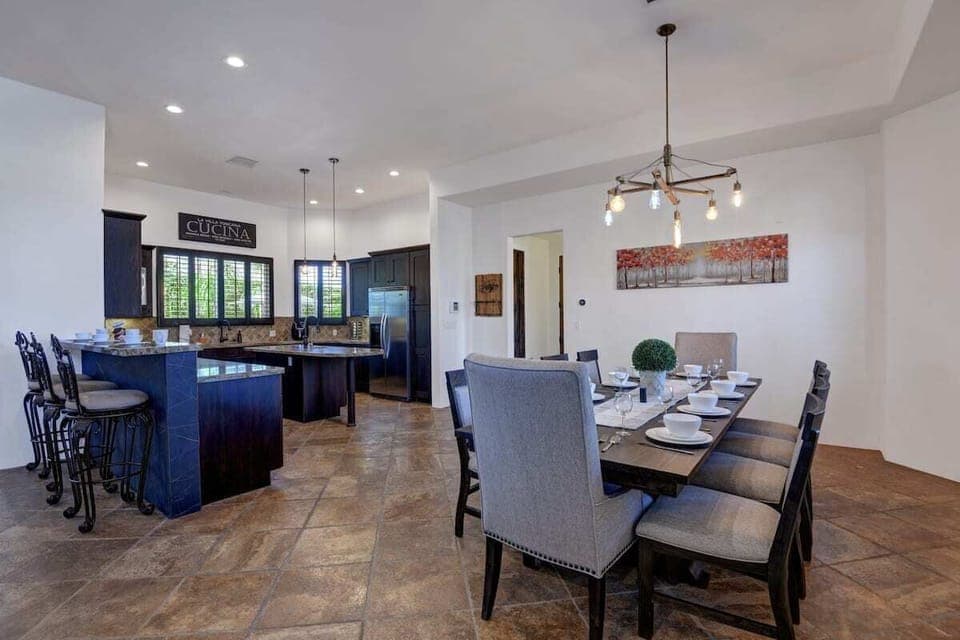 Additional seating at the counter.