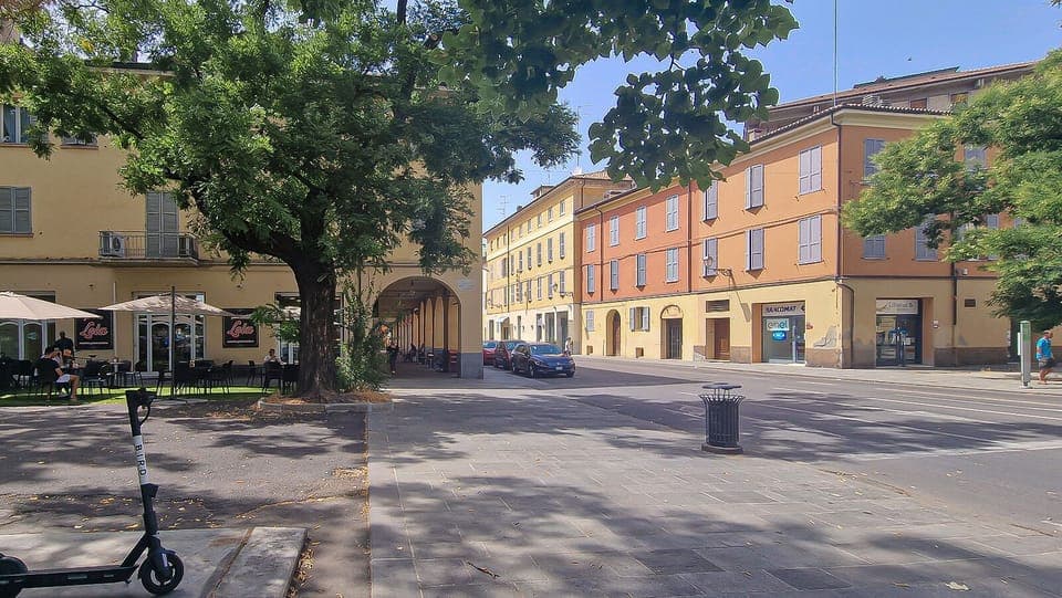Reggio Emilia. This is the entrance in front of the appartment
