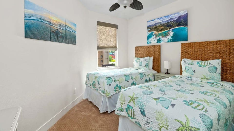 Pili Mai Resort at Poipu #08J - Third Guest Bedroom - Parrish Kauai