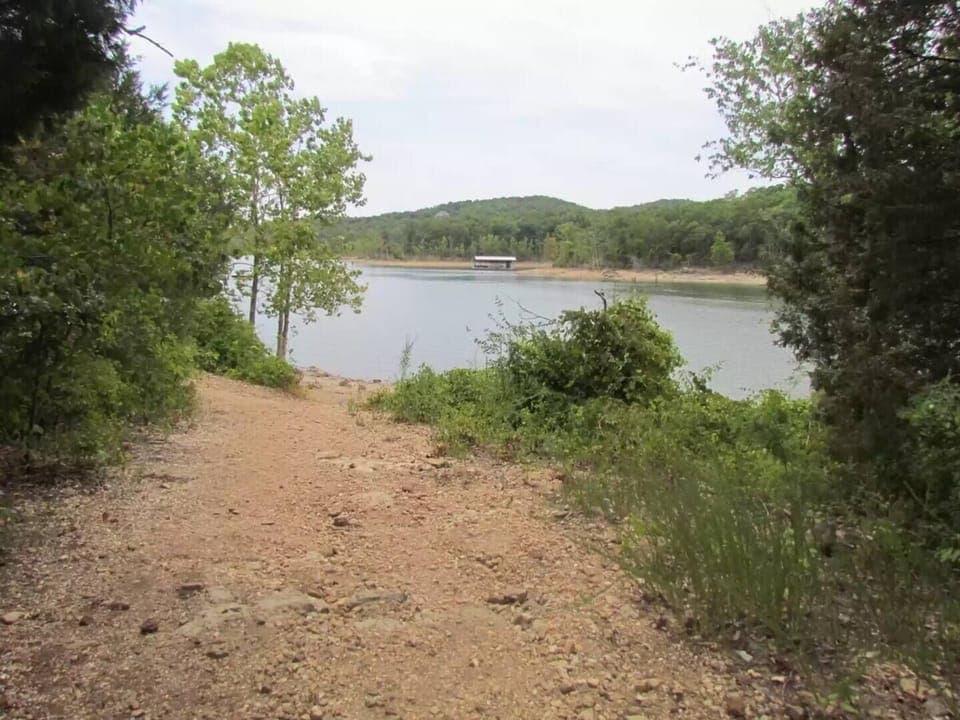 Back deck is right on the trail head down to the water!