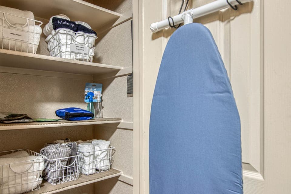 Extra towels, Iron & board, first aid kit are available to guests.