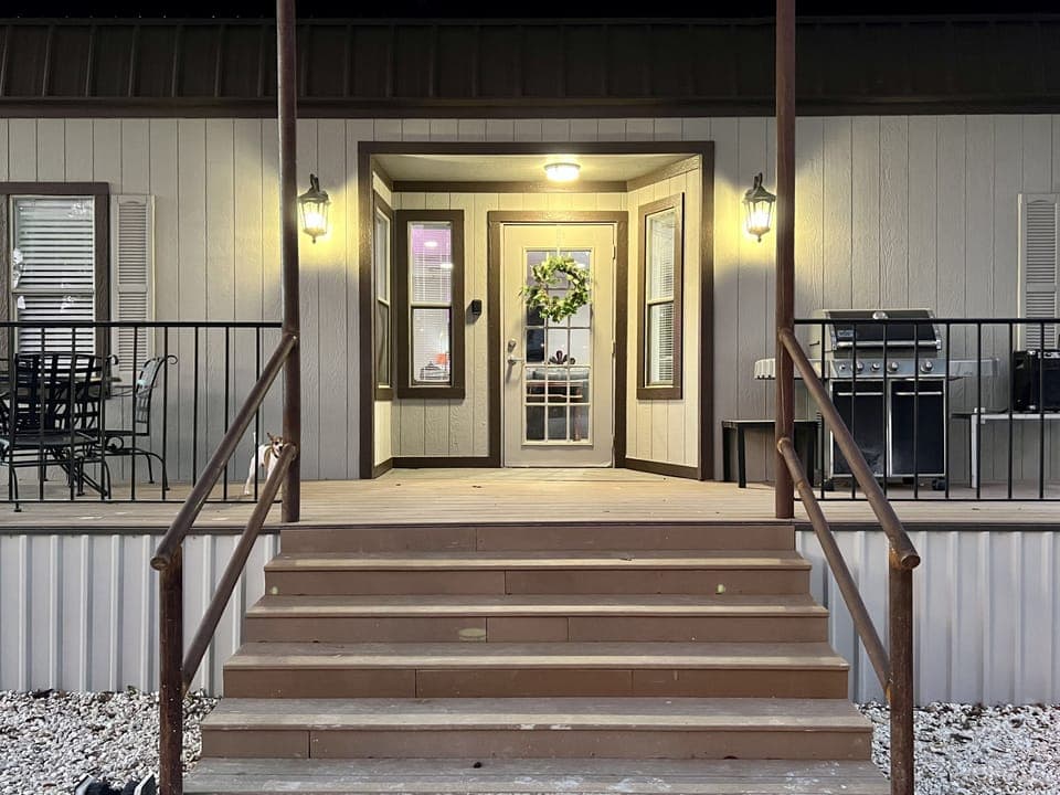 Long Front Porch with Sitting Area