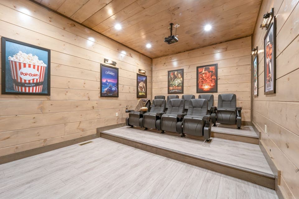 Theater room.