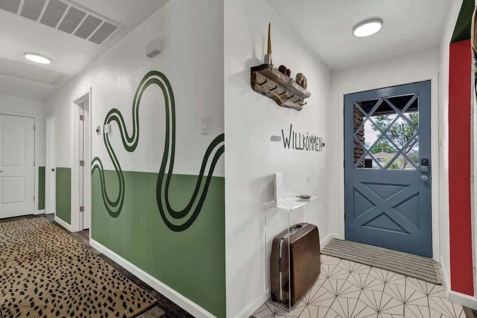 Feel the fun, funky vibe as you walk in the front door