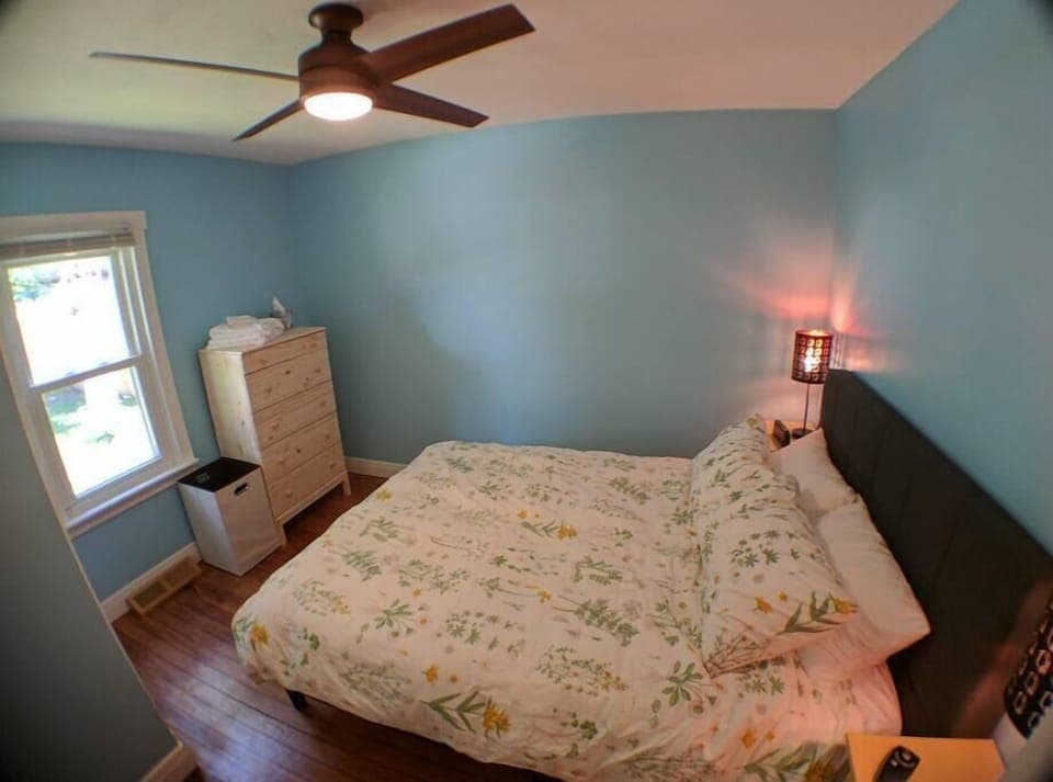 Nice view of the big back yard.