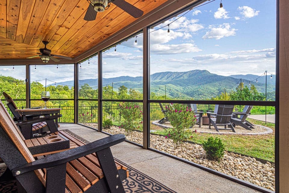 Welcome to Birdsong Ridge — where the Smoky Mountains stretch before you in an unobstructed panorama that very few properties in the region can match. This is your private mountaintop retreat, where the views are the first thing you see and the last thing 