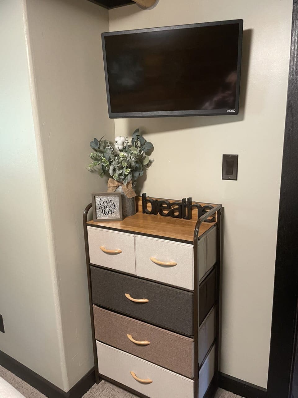 Dresser and smart TV