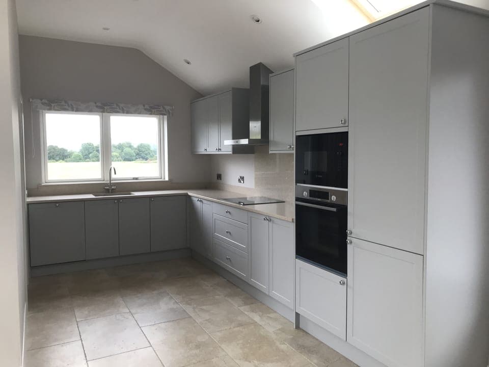 kitchen with granite worktops