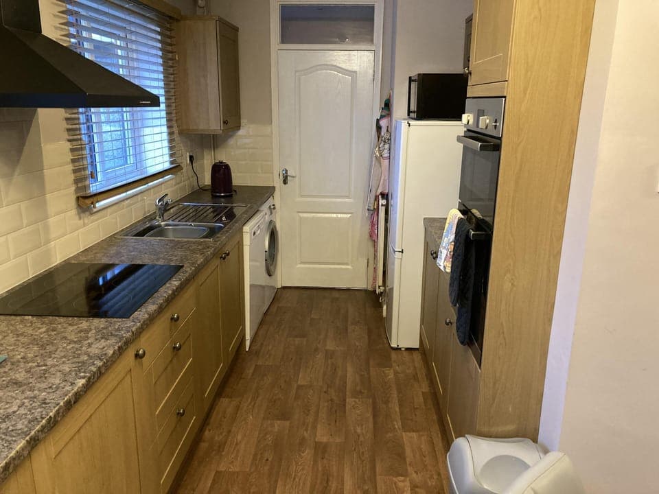 Kitchen from the dining area