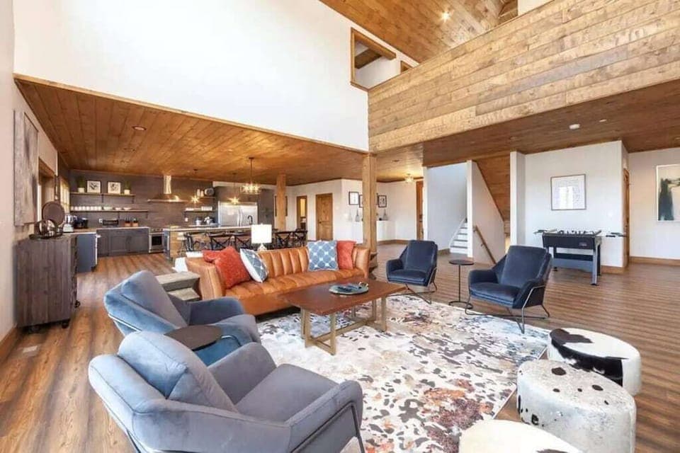 Top of the Summit Lodge's cozy living area