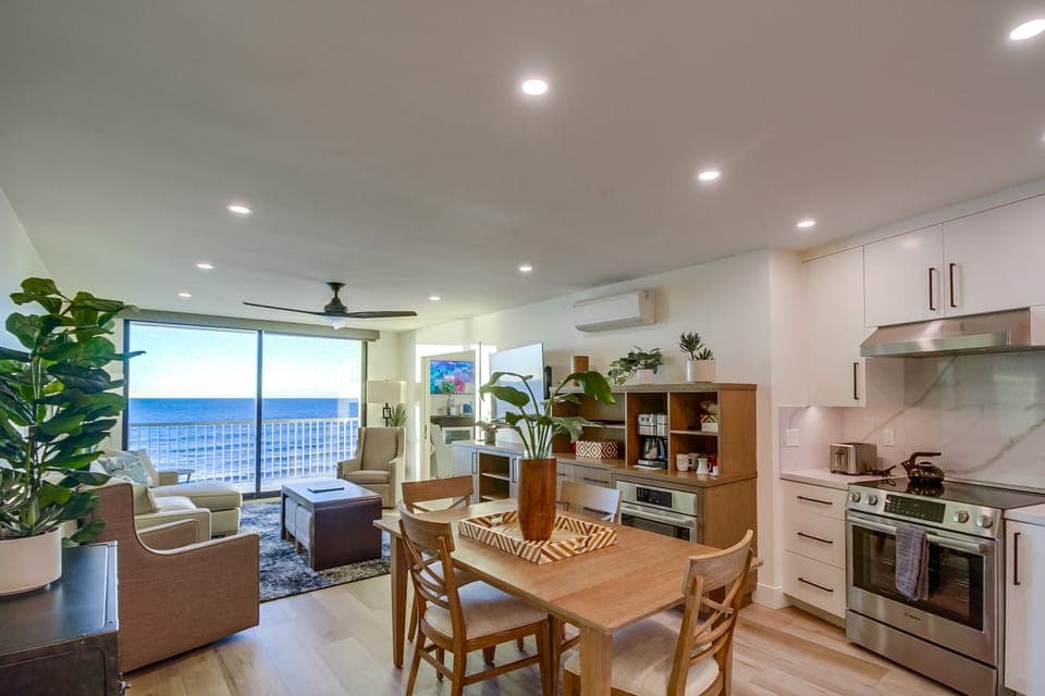 Kitchen and living room