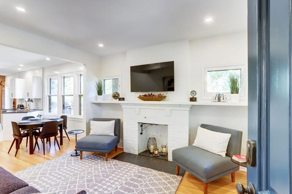 Living area with TV