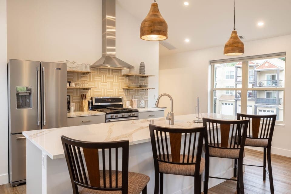 Kitchen and bar
