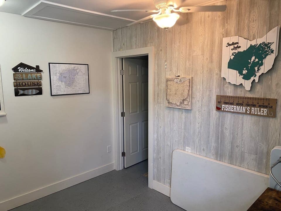 Map room to figure out your way around, store some gear, coolers, etc