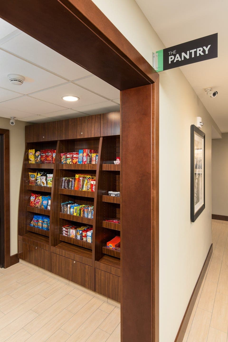 Grab some groceries at the on-site convenience store.