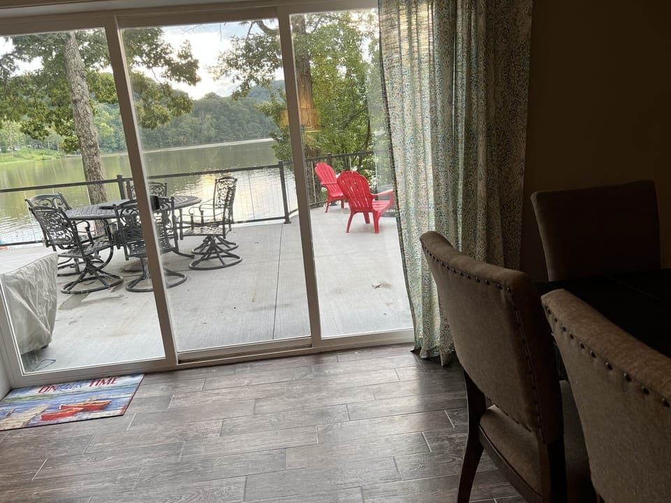 The view from the dining table.