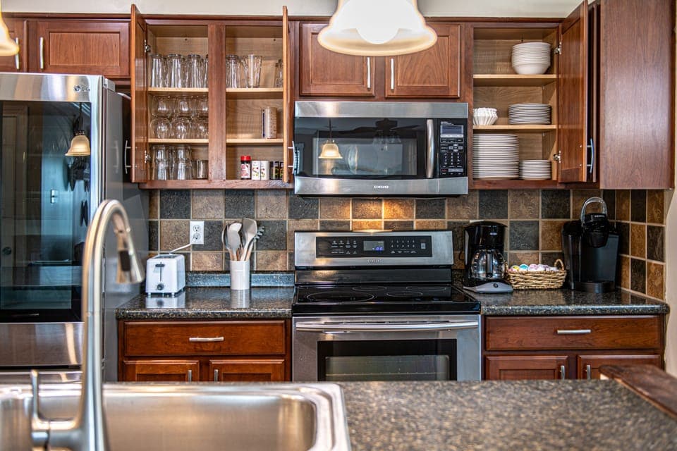 Kitchen includes everything you need to make a full, family style meal.
