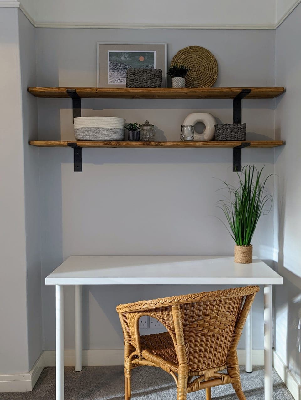 Work from anywhere space in main bedroom 