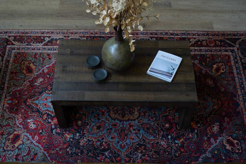 Enjoy the comfortable seating around the fire in the gorgeously designed living area