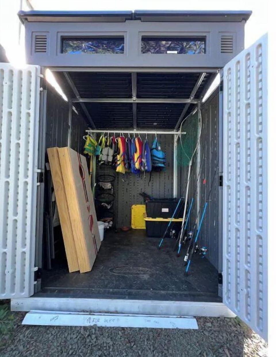 Provided with your stay:
Life jackets
Limited fishing gear 
Cornhole 
football