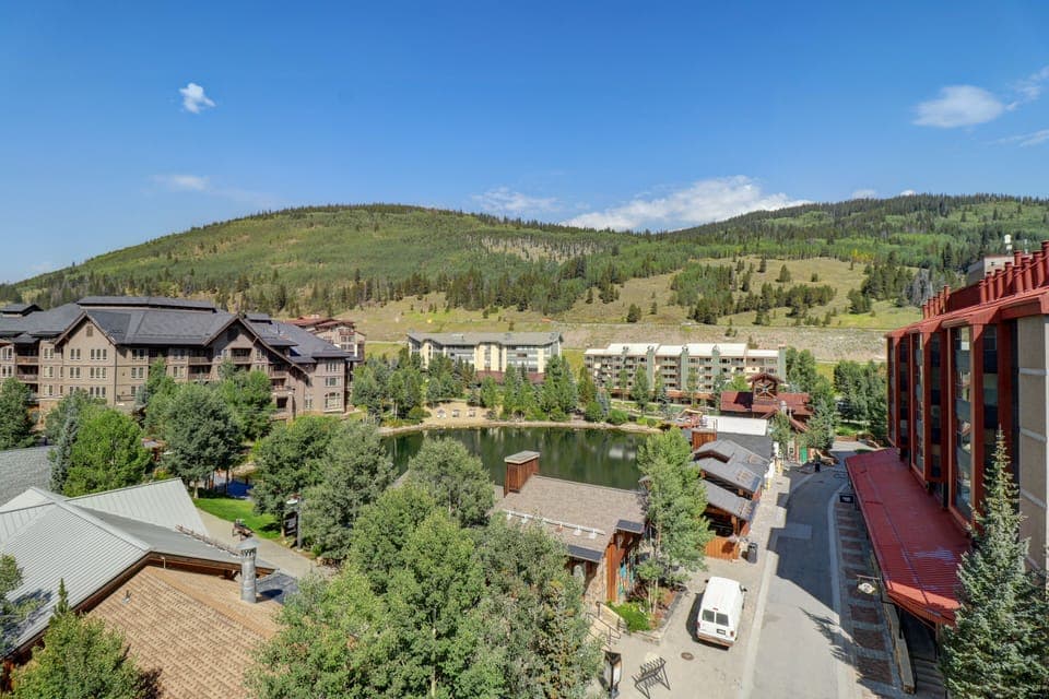Views of West Lake from the enclosed balcony.