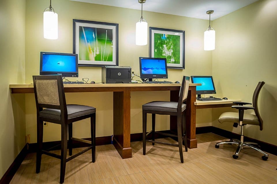 Take advantage of the business center.