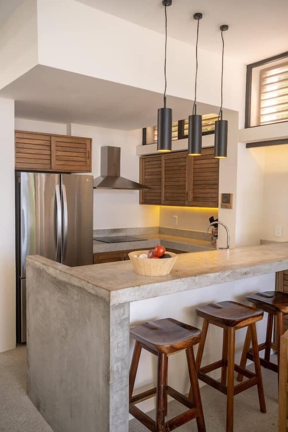 well equipped kitchen