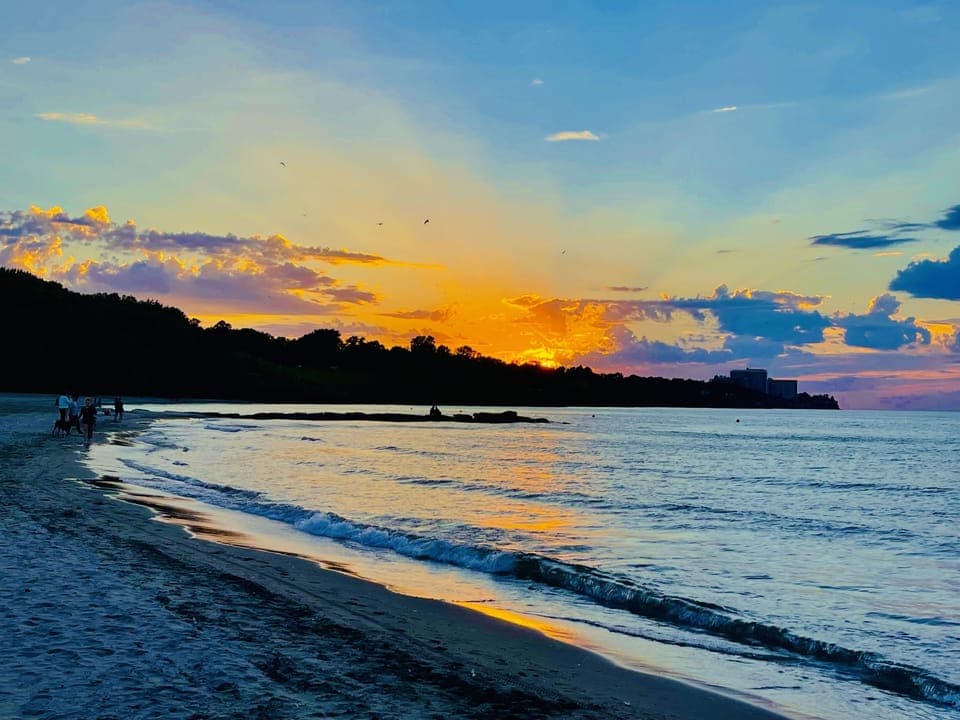 Perkins Beach at sunset