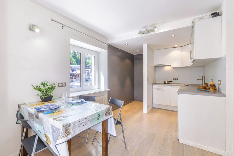 Kitchen and dining area