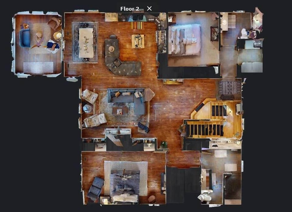 Main floor layout via Matterport