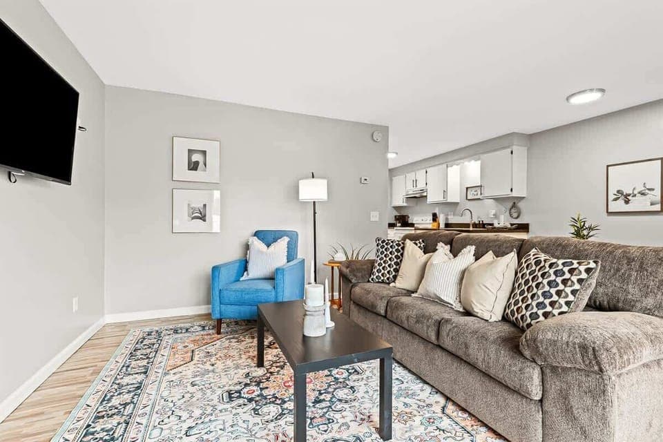 Relax and unwind in your cozy living area – your home away from home.