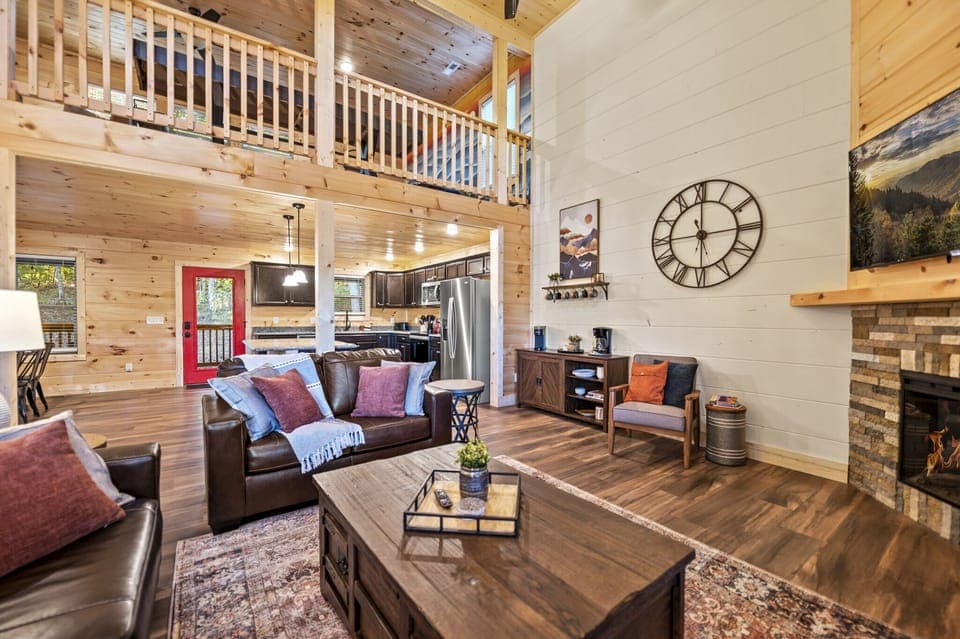 The kitchen/dining open to the 2-story great room and adjacent coffee station!