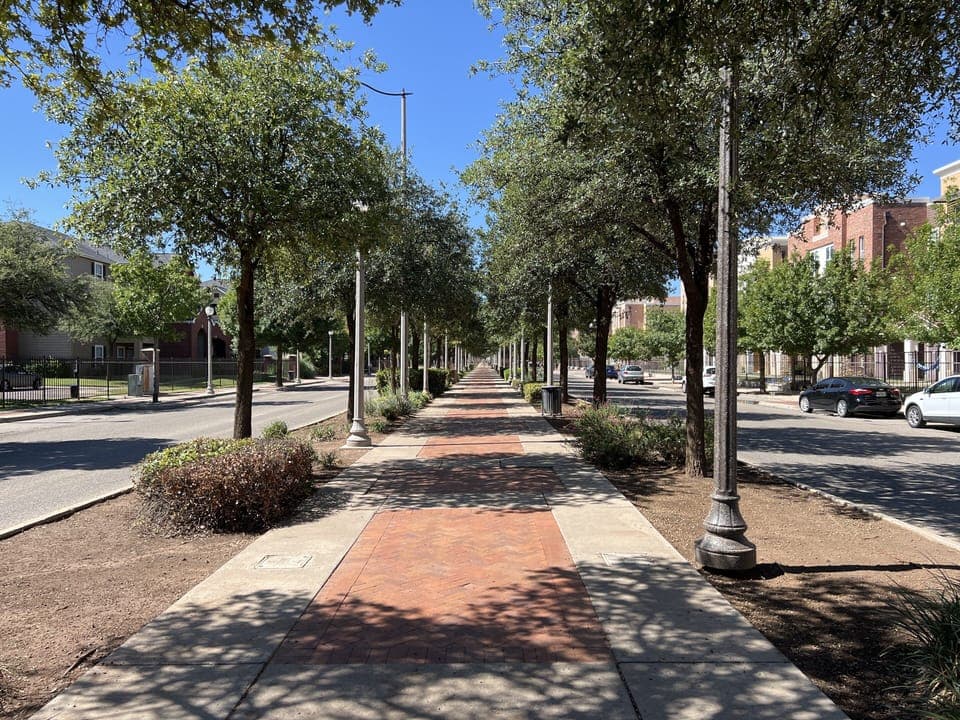 Glenna Goodacre Blvd.  it’s an easy 3 block walk to Jones Stadium. 