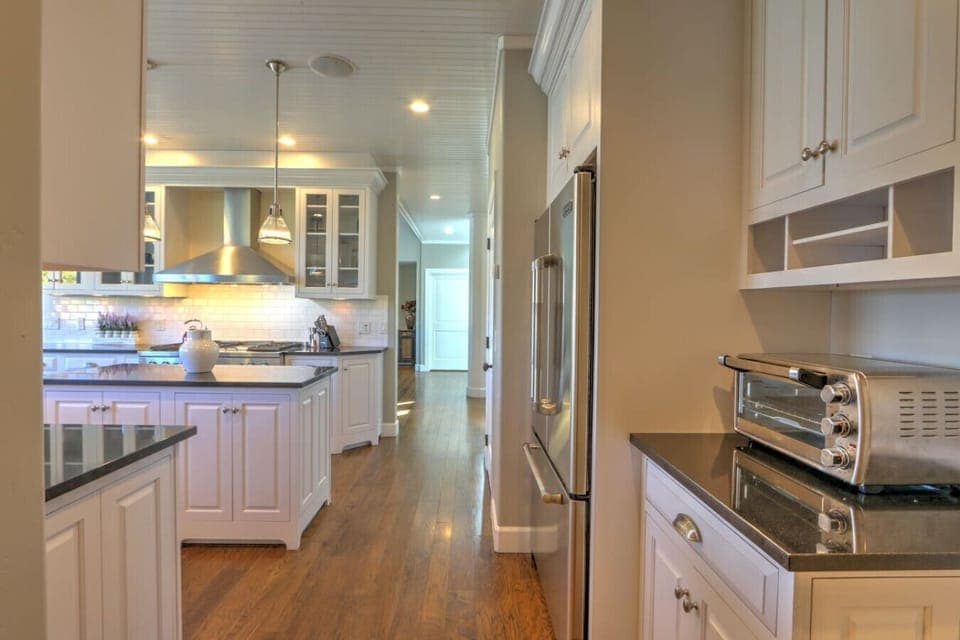 Well-equipped kitchen with stainless steel appliances