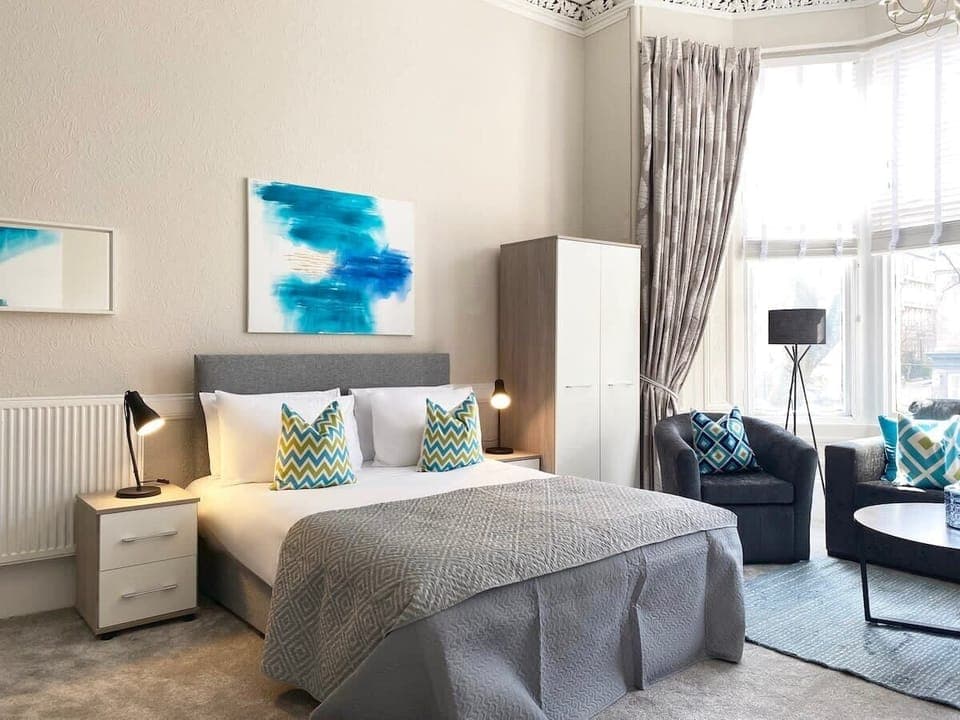 Enjoy plenty of rest on our luxurious King Size bed with hotel quality linens. 