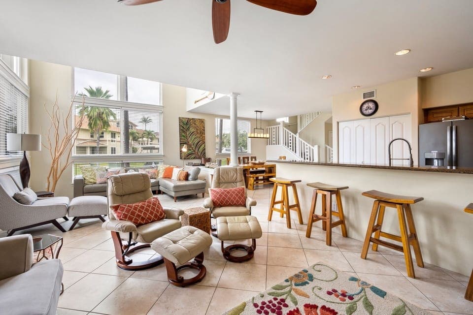 Open floor plan makes entertaining so much more easier