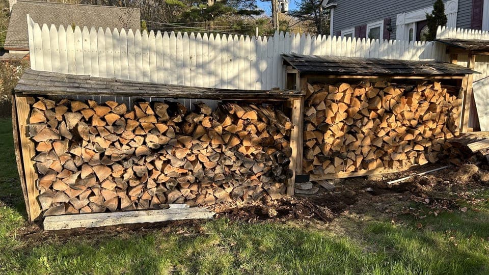 Wood stockpile 