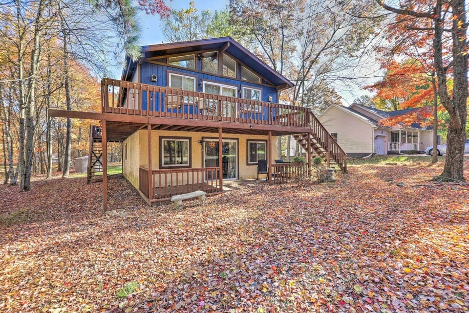 Albrightsville Vacation Rental | 3BR | 2BA | 1,500 Sq Ft | Stairs Required