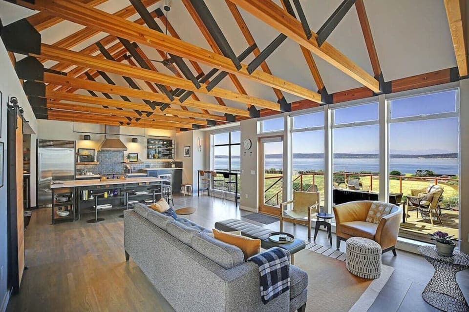 1st Floor | Open Concept Living and Kitchen | Fireplace