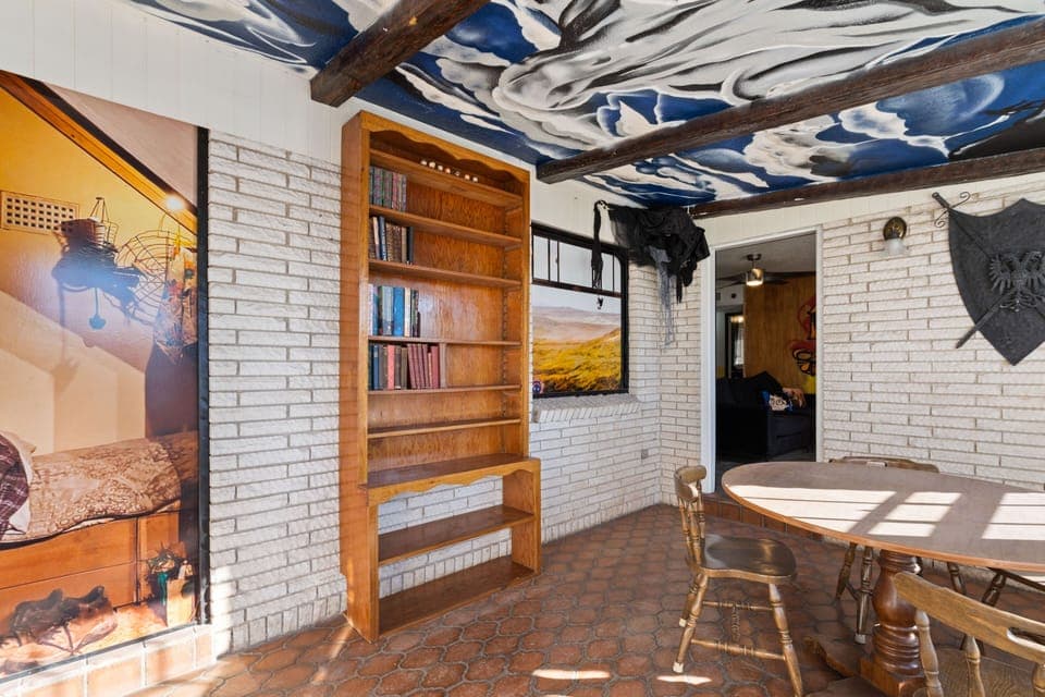 Sun room featuring death eater