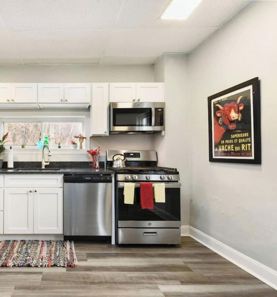 The kitchen is equipped with everything you need to cook anything you want.